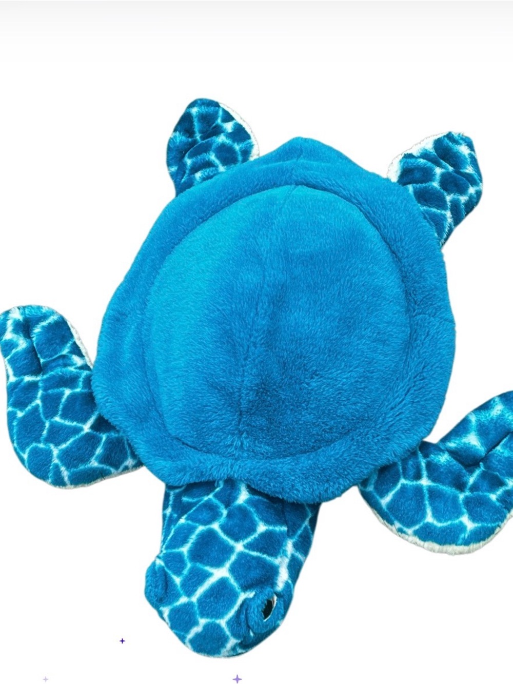 Plush Blue Turtle Stuffed Animal - Soft Cuddly Kids Toy